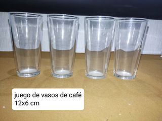 Juego de vasos 12x6cm