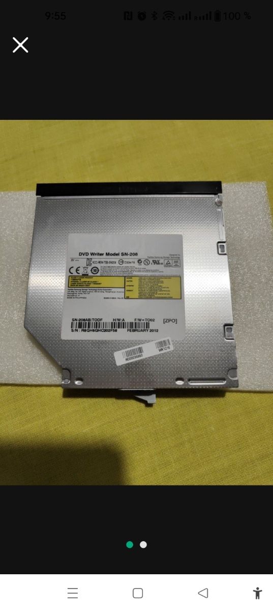 Disco Óptico Toshiba Samsung SN-208