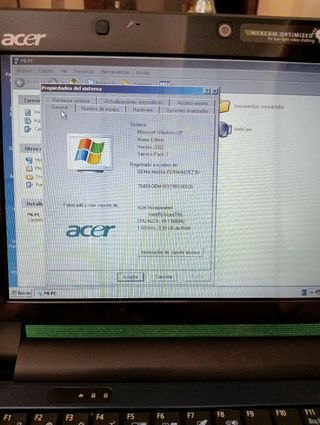 Portatil Notebook PC Acer Aspire one