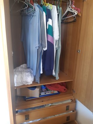 DORMITORIO BARCO, ROPERO/CAMA DOBLE/MESITA NOCHE