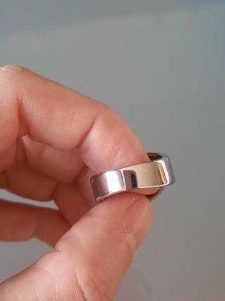 Anillo plateado lazada nuevo