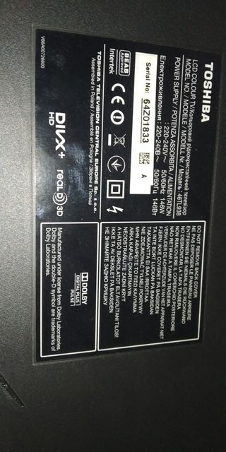 Placa Main V28A001434C1 para TV Toshiba