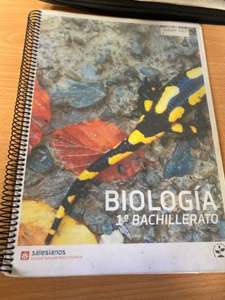libro de biologia de primero de bachillerato