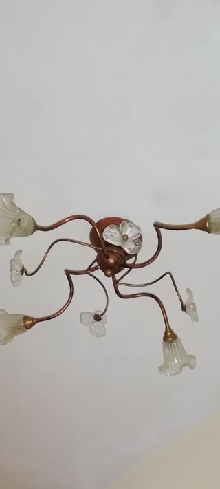 Lampadario a soffitto in ferro