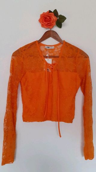 Camiseta blusa de encaje SIN ESTRENAR