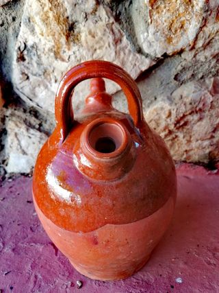 Antiguo Botijo de barro