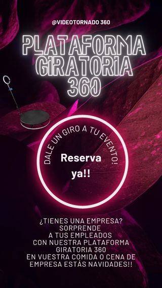 Alquiler de plataforma giratoria 360