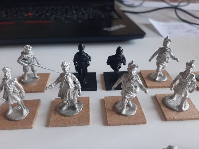 Soldatini 35mm coloniali britannici in metallo