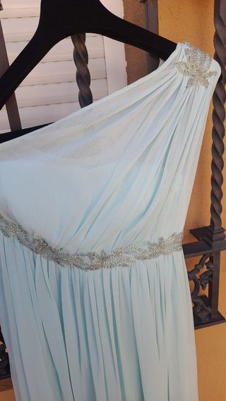 Vestido Pronovias color agua marina. Talla 36 /38