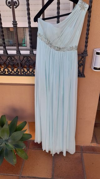 Vestido Pronovias color agua marina. Talla 36 /38