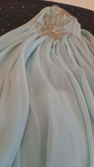 Vestido Pronovias color agua marina. Talla 36 /38