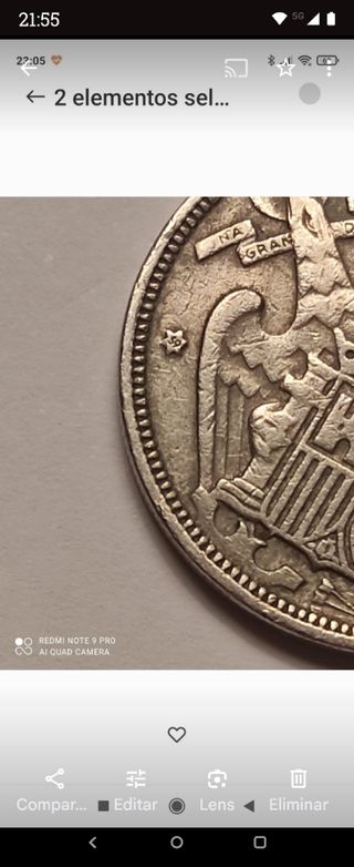 Moneda de Franco de 25pesetas
