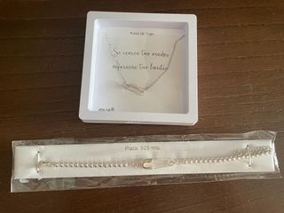 Cadena y pulsera plata