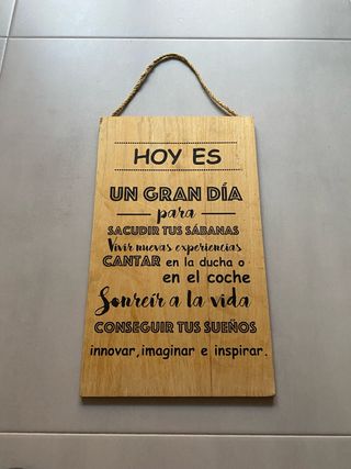 Cartel mensaje motivador Pin Frases