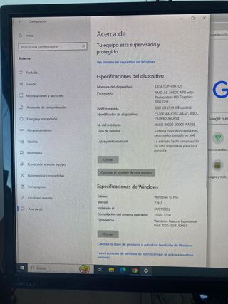 ordenador de sobremesa