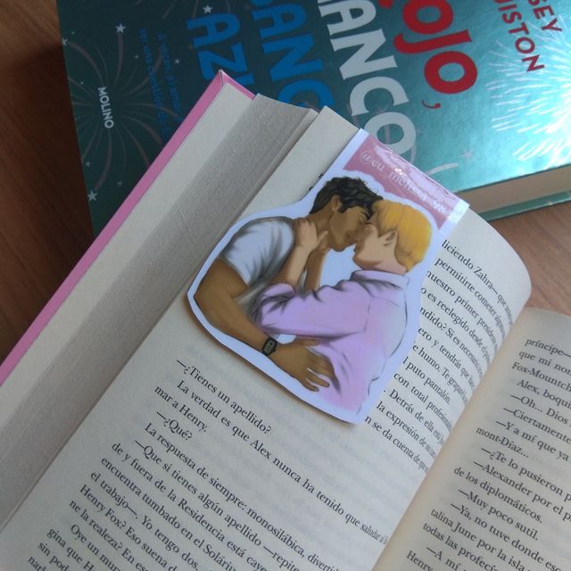 Marcapáginas magnético Alex y Henry