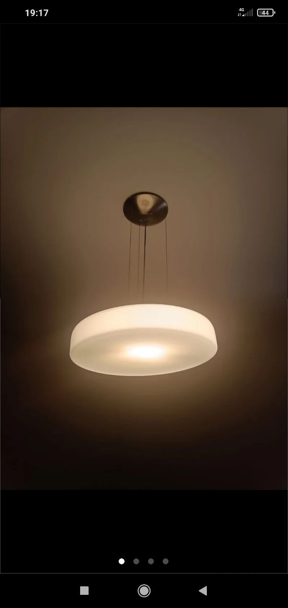 Lámpara techo minimalista de cristal 