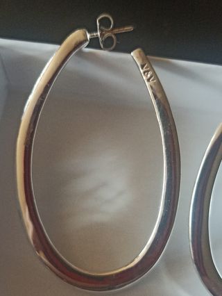 Pendientes Aro Vidal de Plata 1 Ley 925