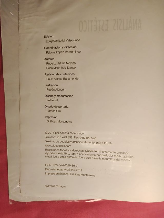 Libro análisis estético