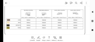 Sofá amplio con chaise longue, convertible en cama