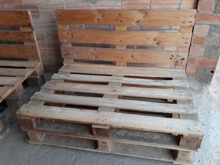 Sofàs de palet.