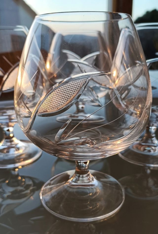 Juego 4 copas licor cristal excelente calidad