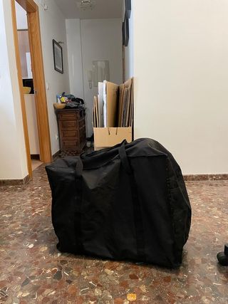 Bicicleta plegable Monty con portaequipajes