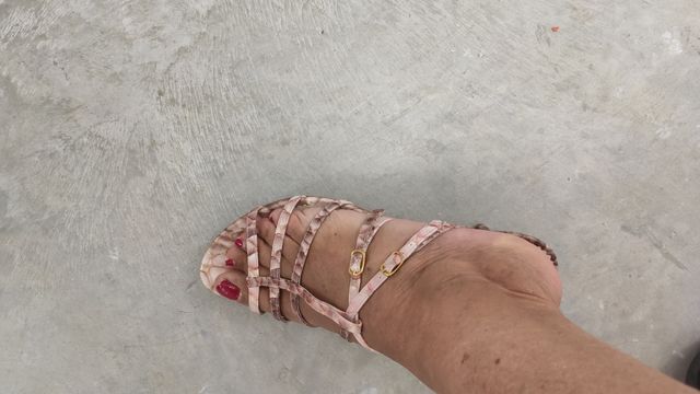 Sandalias piel rosa