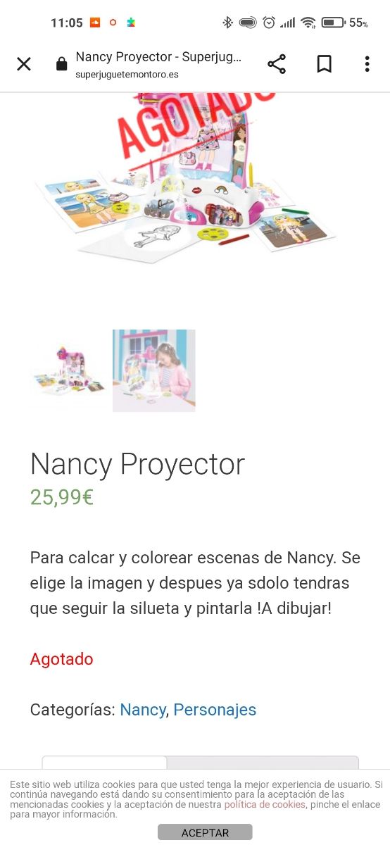 Nancy Proyector dibujo juguete