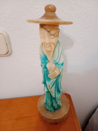 Figura de alabastro  pié de lámpara 