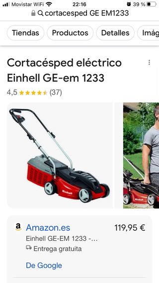 corta cesped GE EM1233