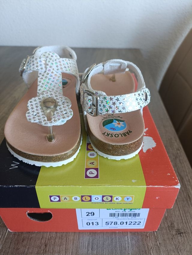 chanclas de niña Pablosky