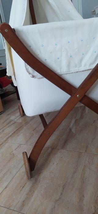 Minicuna madera con Dosel