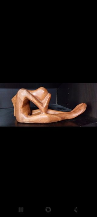 Statua in legno vintage