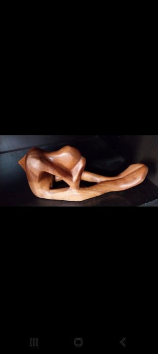 Statua in legno vintage
