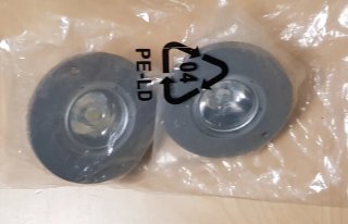 Recambios para Autobus 2 Focos leds 28v 3W Gris