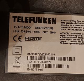 Placas T-CON TV Telefunken domus39dsm