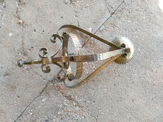 Lampara bronce techo individual