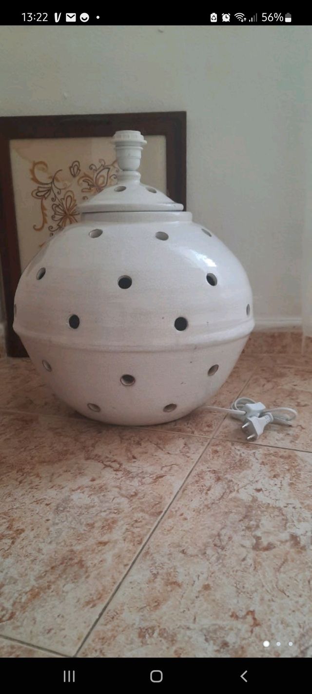 lampara sobremesa ceramica