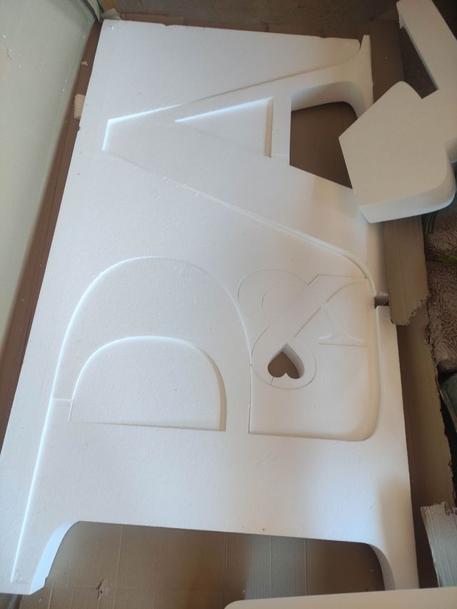 Letras A&P decoración boda