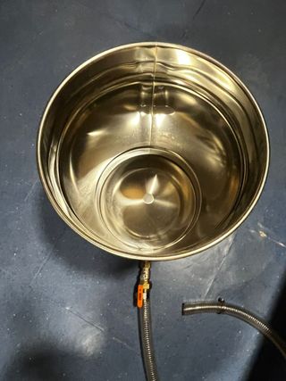 TANQUE, CUBA, DEPOSITO DE ACERO INOXIDABLE 100 kg