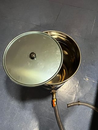 TANQUE, CUBA, DEPOSITO DE ACERO INOXIDABLE 100 kg