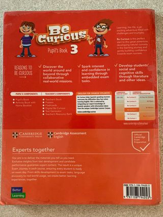 LIBRO INGLES BE CURIOUS 3