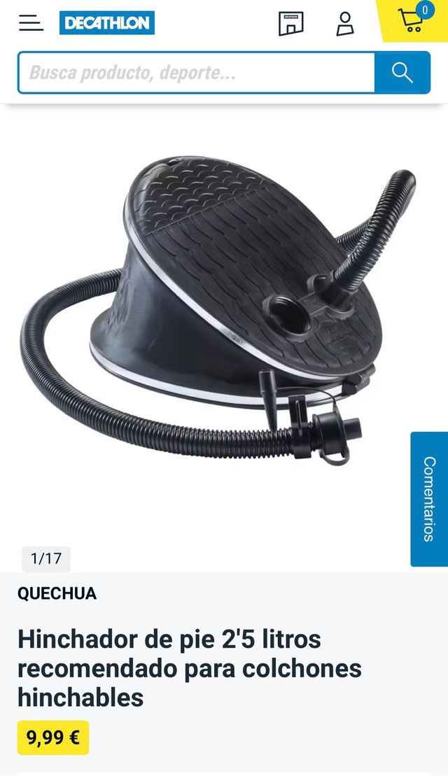 Colchón hinchable Quechua (con almohada e inflador