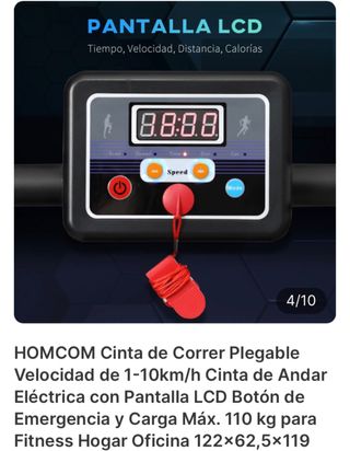 Cinta de correr y andadora