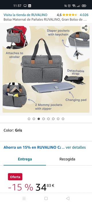 Bolsa carro bebé XL