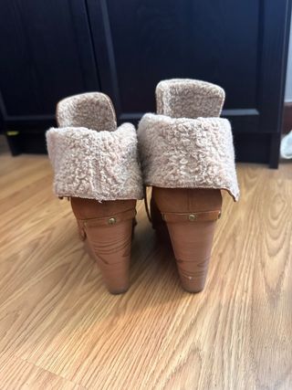 Botines marrones de cuña