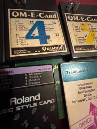 Roland music style card