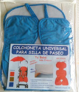 Silla, colchoneta y sombrilla