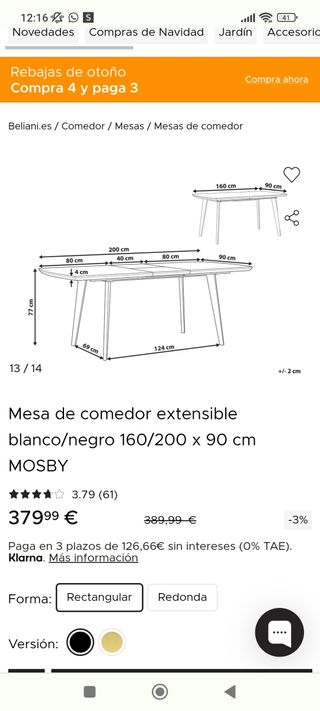 Mesa comedor